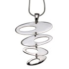 Retro Chic: Floating ovals made of 925 silver