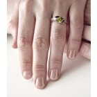 925 sterling silver ring with navette