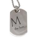 Pendant dog tag 20x36mm made of shiny polished stainless steel with individual engraving