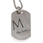 Pendant dog tag 20x36mm made of shiny polished stainless steel with individual engraving
