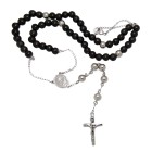 Rosary necklace in stainless steel
