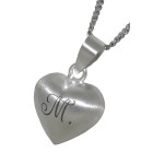 Heart-shaped pendant made of 925 silver with an individual engraving