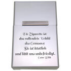 Aluminum cigarette case with individual engraving
