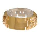 Wide double row bracelet for men and women