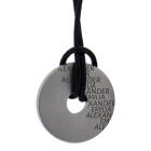 Pendant donut "couple" made of stainless steel with engraving of 2 names - for very close friends or couples