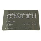 10 business cards with engraving 0.2mm thick aluminum silver