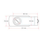 USB 3.0 stick 16GB black with engraving