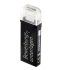 16GB USB 3.0 stick with engraving black OTG
