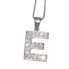 Silver letter charm E