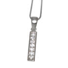 Silver letter pendant I