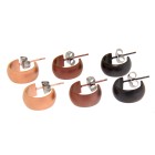 Set: Ear studs made of stainless steel in three shades