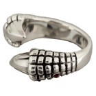 Heavy ring made of 925 sterling silver, motif claw