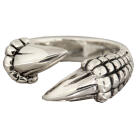 Heavy ring made of 925 sterling silver, motif claw