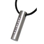 Stainless steel pendant Cylindrical shape