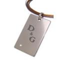 Titanium pendant rectangular 39x25mm with zirconia and individual engraving