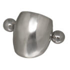 Helix ear piercing with a polished design