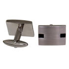Cufflinks made of stainless steel square, matted