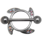 Nipple piercing shield WHIRL 925 silver