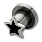 Ear plug with star 4-8mm