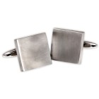 Cufflinks made of stainless steel, square, matted, very macho