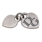 Double heart pendant made of matted stainless steel with engraving of your choice - you can't miss it