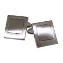 Cufflinks NEXT TIME stainless steel rectangular
