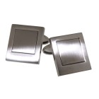 Cufflinks NEXT TIME stainless steel rectangular