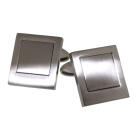 Cufflinks NEXT TIME stainless steel rectangular