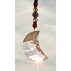 Feng Shui sun catcher moon with large Swarovski crystal