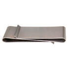 Money clip made of matted stainless steel