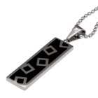 Chain pendant made of stainless steel with partial PVD coating and engraving of your choice on the back