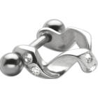316L Helix Piercing 1.2x6m with silver design