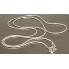 Silver letter charm H