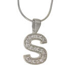 Sterling Silver Letter S Pendant