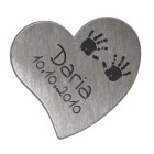 Heart-shaped accessory made of stainless steel SMALL to insert into our LAS-RDM article