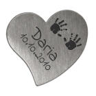 Heart-shaped accessory element made of stainless steel LARGE to insert into our item LAS-RDL