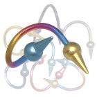 Body Twister aus Titan in mehreren Farben mit Aufschraubspitzen in 1.6mm Stärke