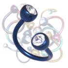 Body twister made of colored titanium in 1.6x10mm