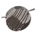Round stainless steel pendant with engraving of your choice, diameter 25mm