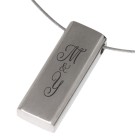Pendant made of stainless steel with individual engraving - sometimes not so macho
