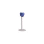 PMFK Labret 1.2mm with screw-on titanium ball and crystal