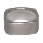 Square stainless steel ring 9mm wide