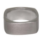 Square stainless steel ring 9mm wide