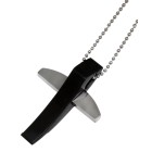 Cross pendant with PVD coating, 44.9x34.6mm