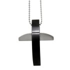 Cross pendant with PVD coating, 44.9x34.6mm
