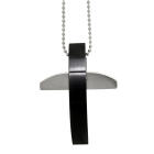 Cross pendant with PVD coating, 44.9x34.6mm