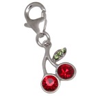 Charm pendant cherry to attach to a charm bracelet