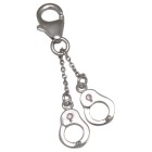 Charm pendant handcuffs to attach to a charm bracelet