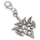 Charm pendant tribal heart to hang in a charm bracelet