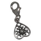 Charm pendant heart for hanging in a charm bracelet